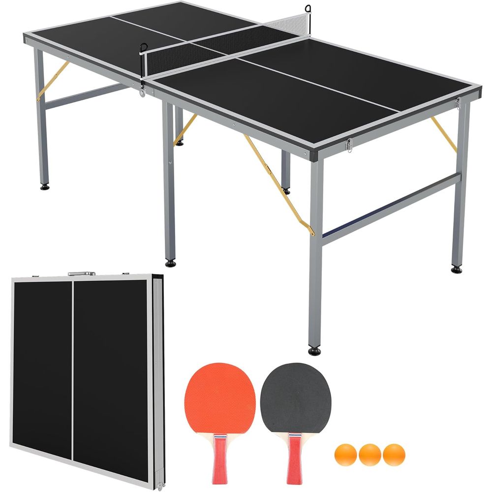 Table Tennis Indoor Or Outdoor - Portable Ping Pong Table,6X3 t Proional