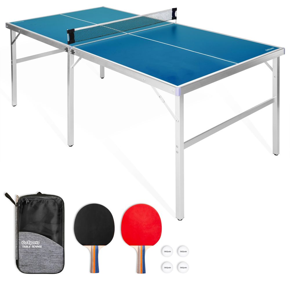 Table Tennis Indoor Or Outdoor - MidSize Table Tennis Game Set Red