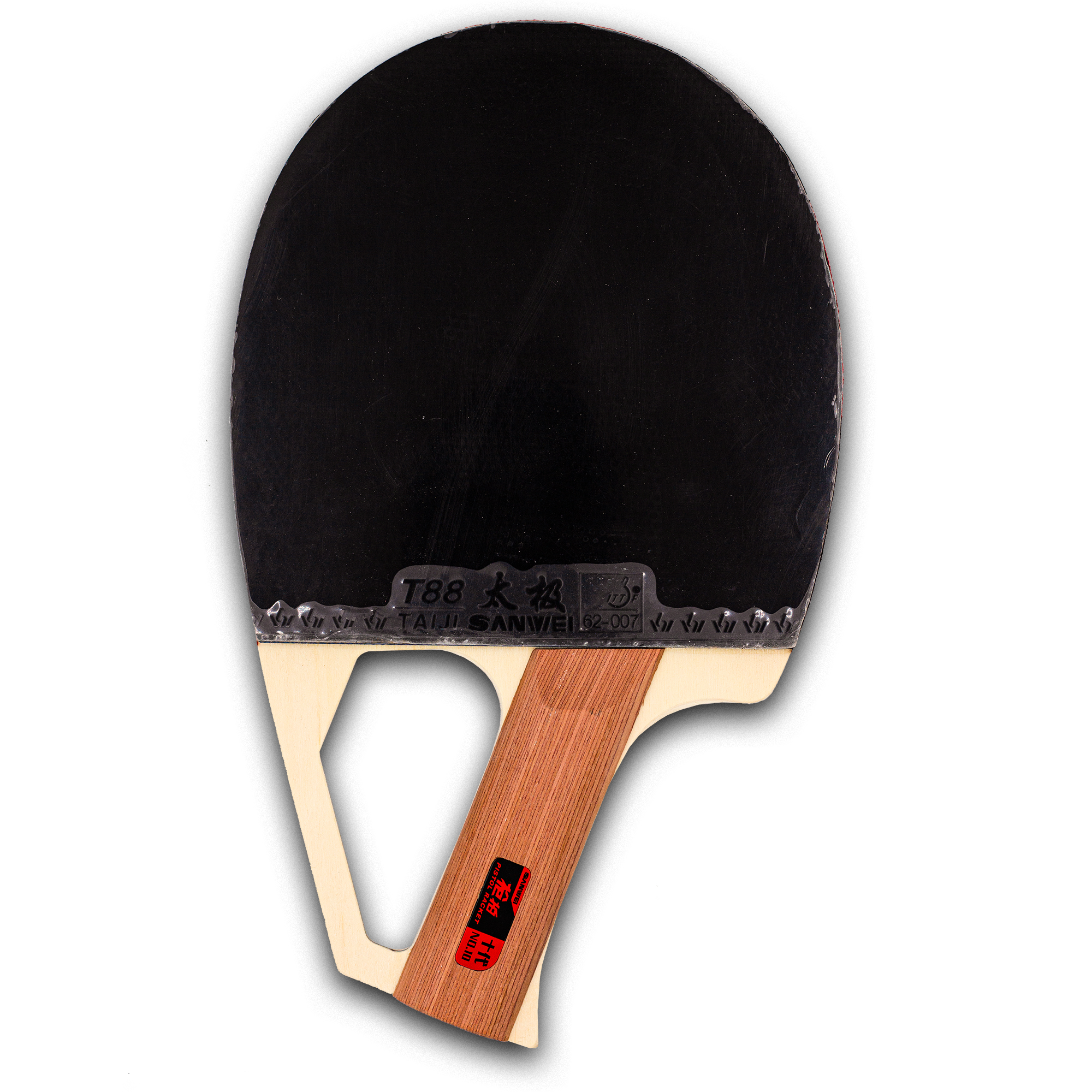 Sanwei 10th Pistol Racket Pre- - Table Tennis Gun ulasan dan harga