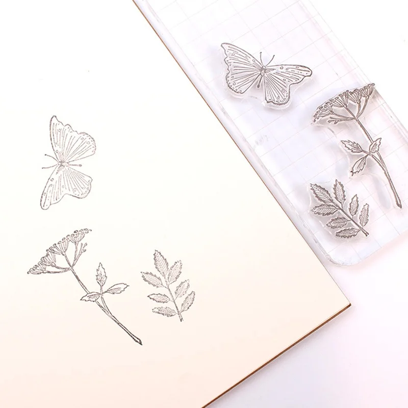 Vintage Butterfly Flower Trans - Butterfly Rubber Sheet ulasan dan harga
