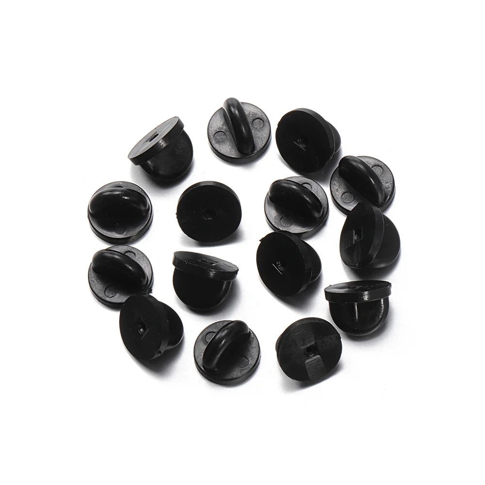 Black Rubber Brooch Pin Back S - Butterfly Rubber Sheet ulasan dan harga