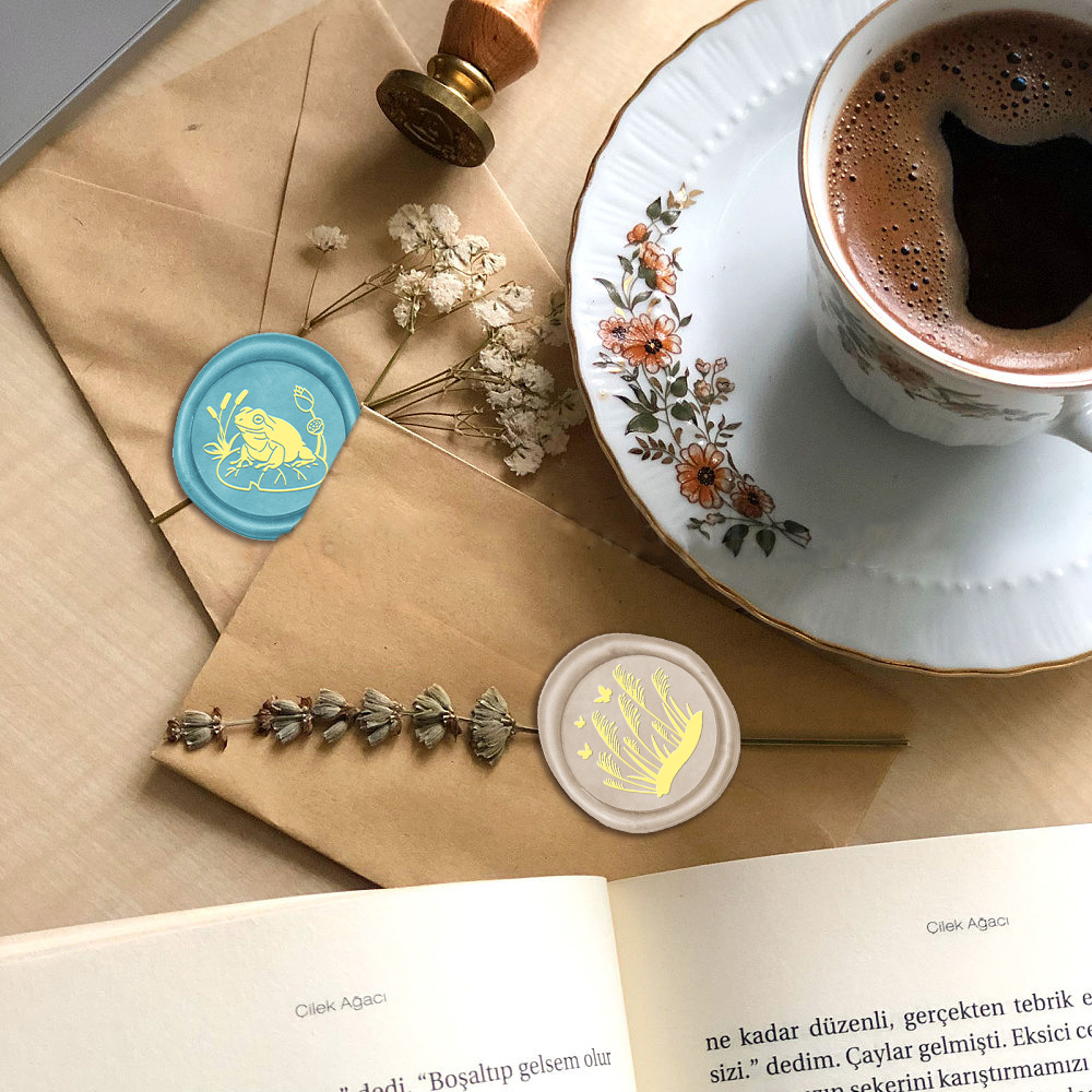 1pc Wax Seal Stamps Adorable B - Butterfly Rubber Sheet ulasan dan harga