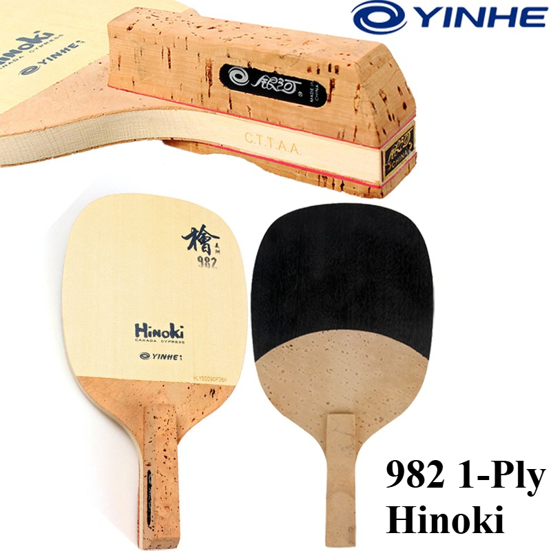 YINHE 982 1-Ply Solid Hinoki T - Table Tennis Blade ulasan dan harga