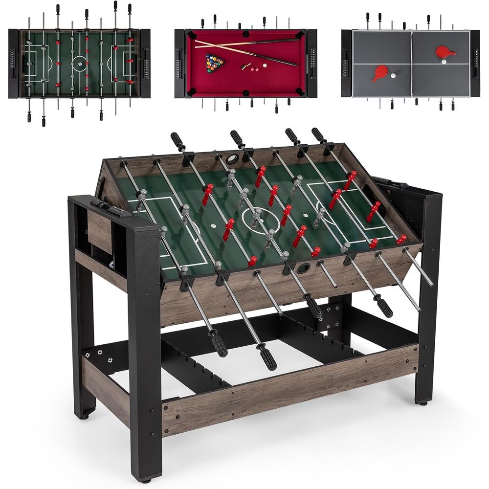 3-in-1 Swivel Game Table, 49'' - Table Tennis Or Tennis Table ulasan dan harga