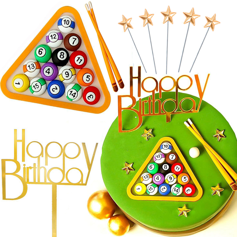 Billiard Ball Cake Decoration  - Table Tennis Balls ulasan dan harga