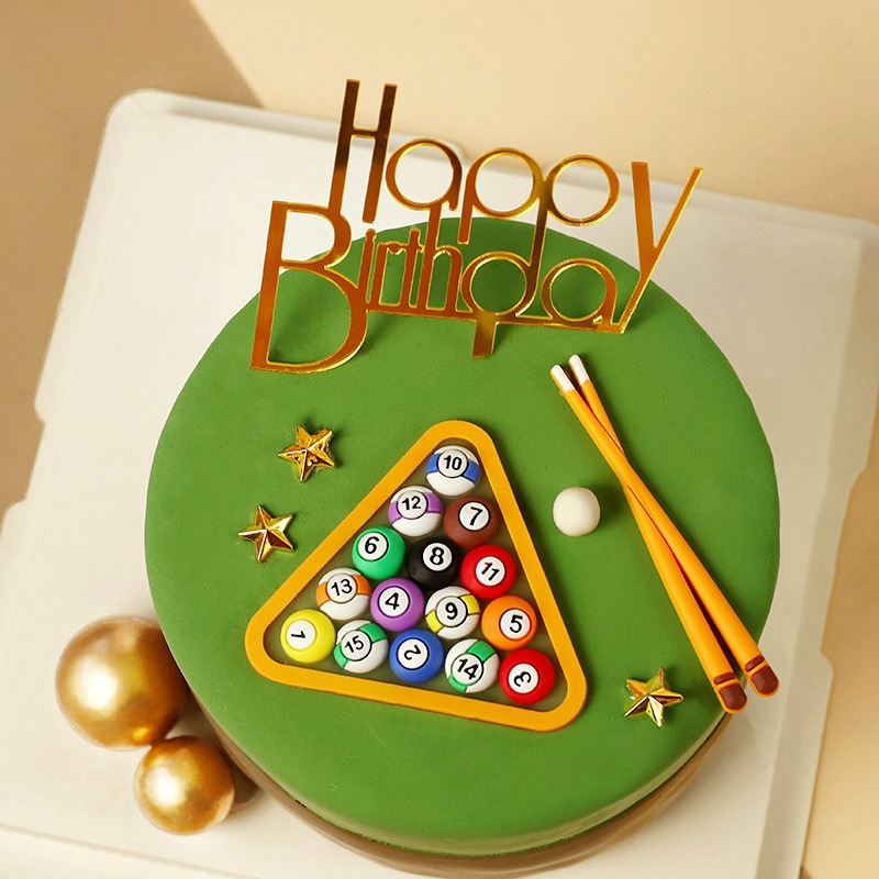 Billiard Ball Cake Decoration  - Table Tennis Balls ulasan dan harga
