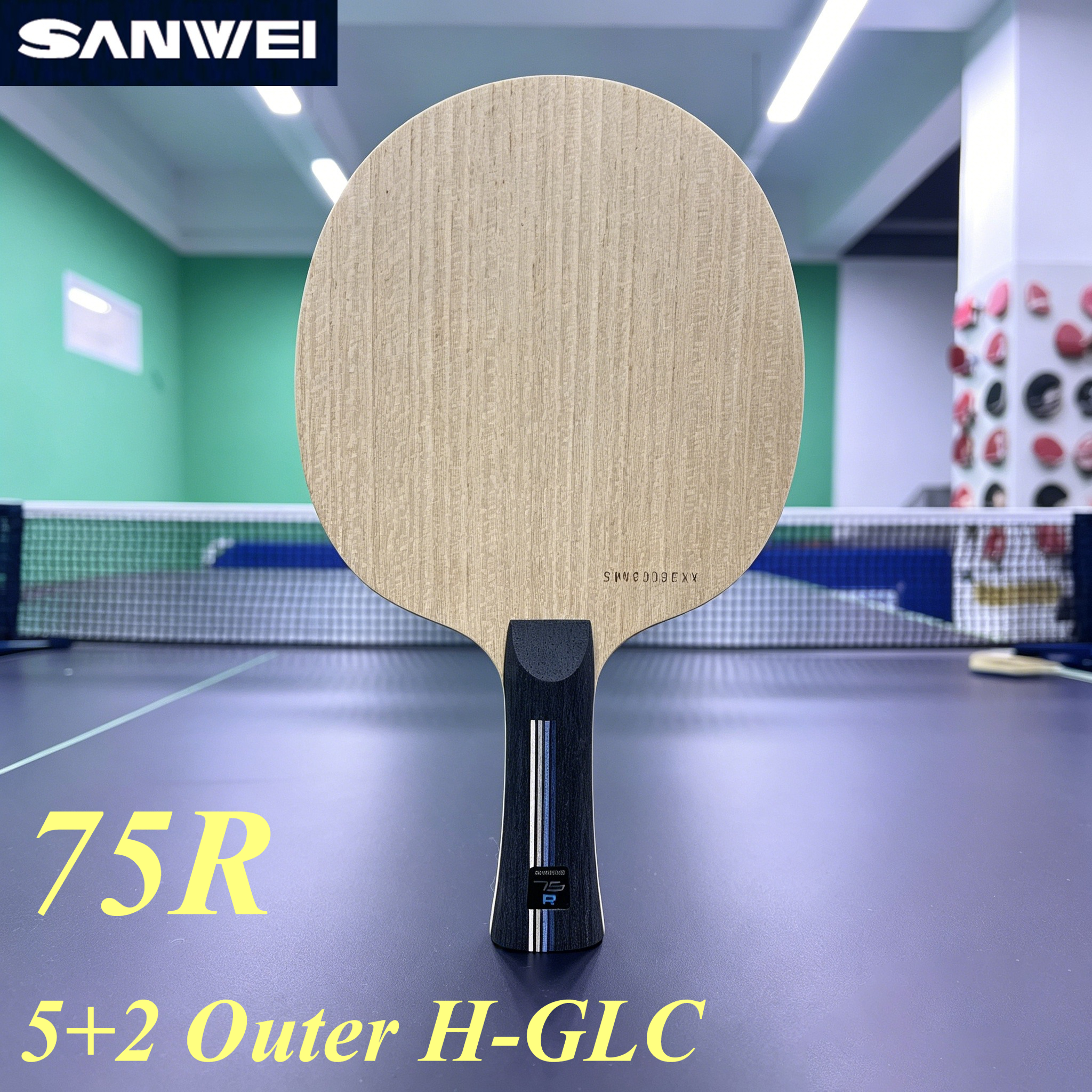 SANWEI 75R 5+2 Outer H-GLC Tab - Table Tennis Blade ulasan dan harga