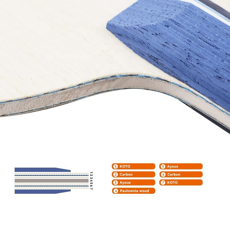 1PCS Blue Carbon Fiber Table T - Table Tennis Blade ulasan dan harga