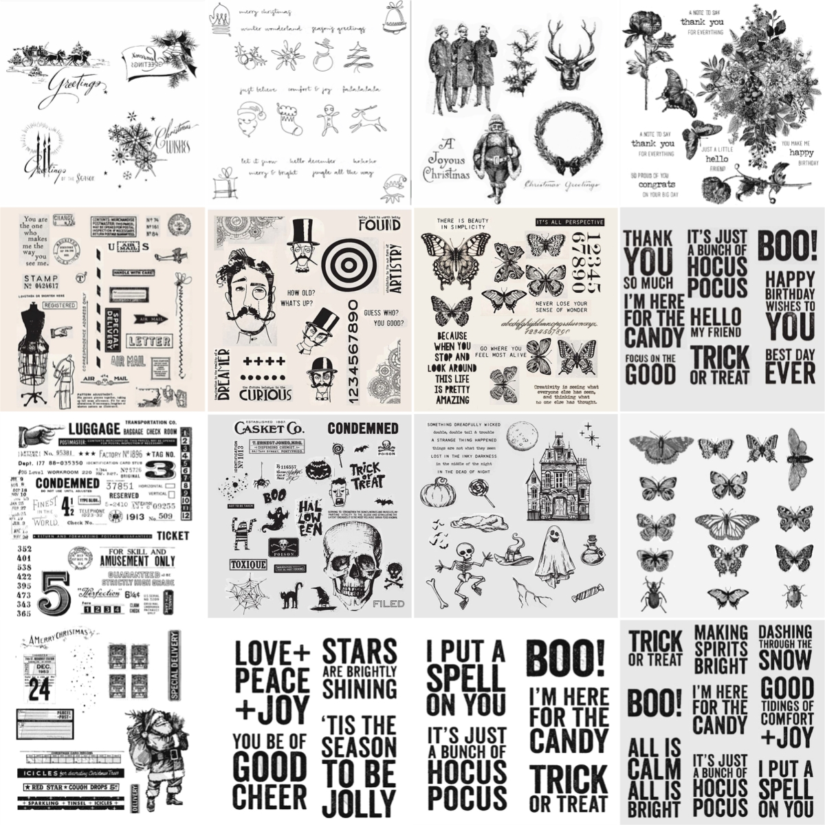 Butterfly and Elk Stamps for S - Butterfly Rubber Sheet ulasan dan harga