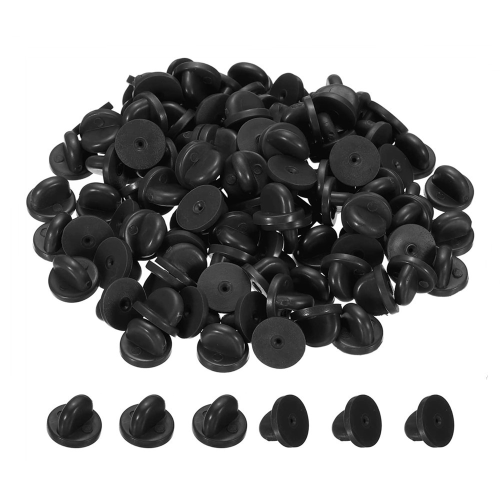 50Pairs Rubber Blank Pin Backs - Butterfly Rubber Sheet ulasan dan harga