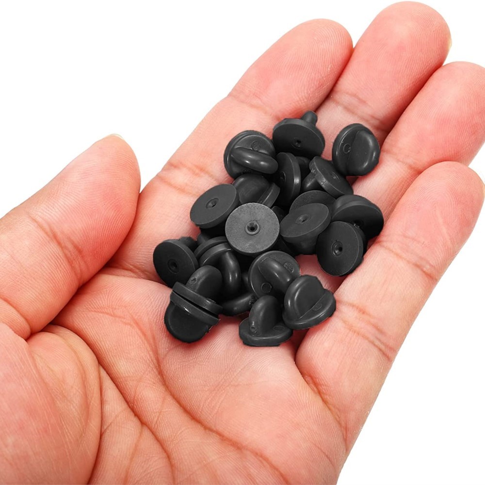 50Pairs Rubber Blank Pin Backs - Butterfly Rubber Sheet ulasan dan harga